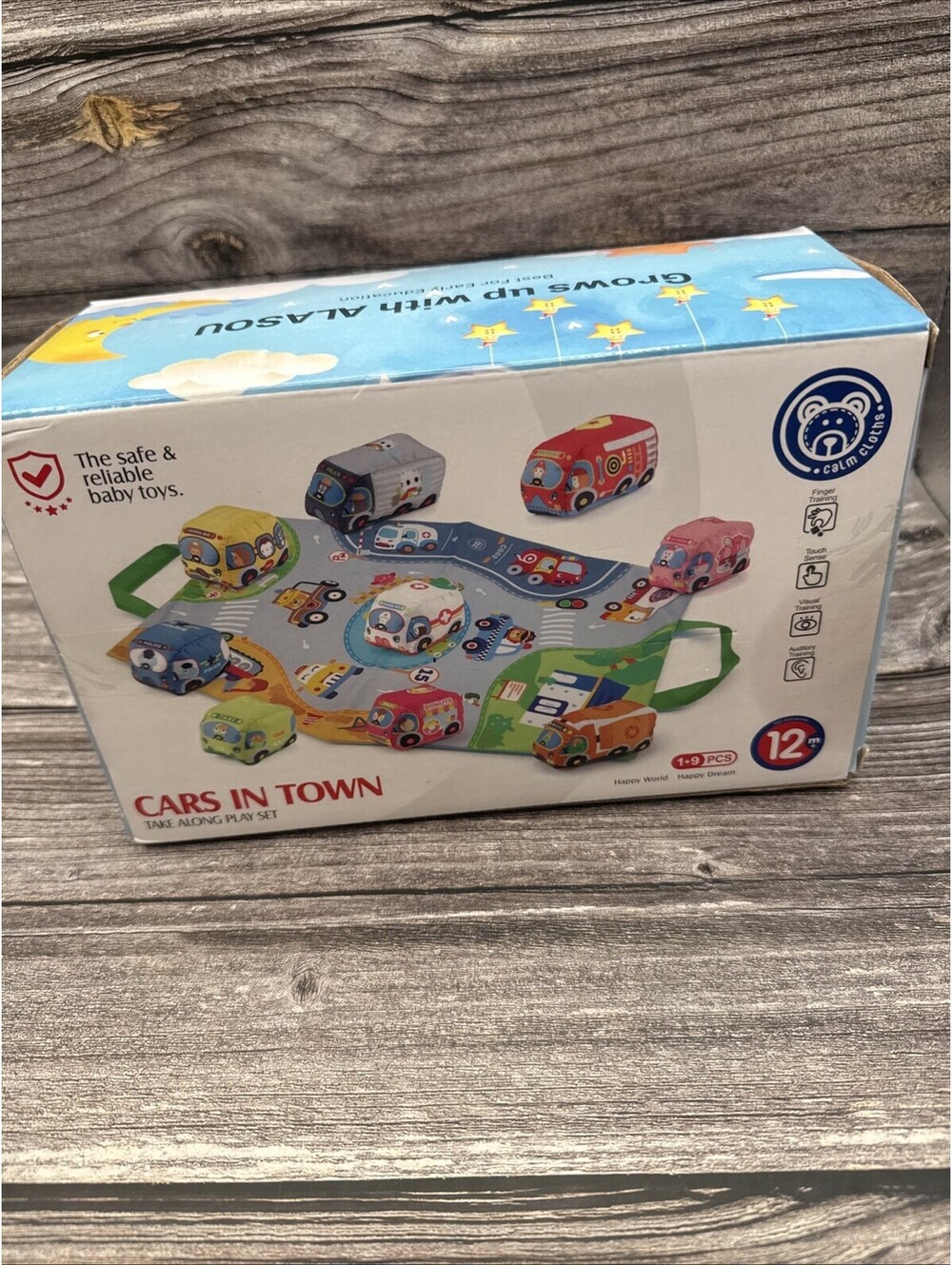 Kakamelon Cars In Town Take Along Play Set 12 Months+ Play Mat With 7 Soft Cars